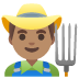 man farmer, medium skin tone